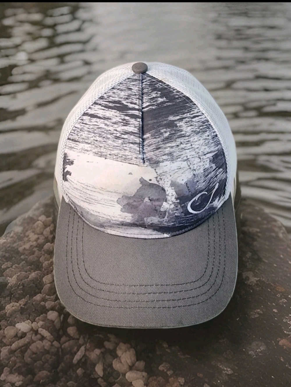 Reel Life Mens Fishing Hat Snap Back Adjustible